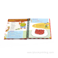 promotional printed spiral binding hard cover cook book